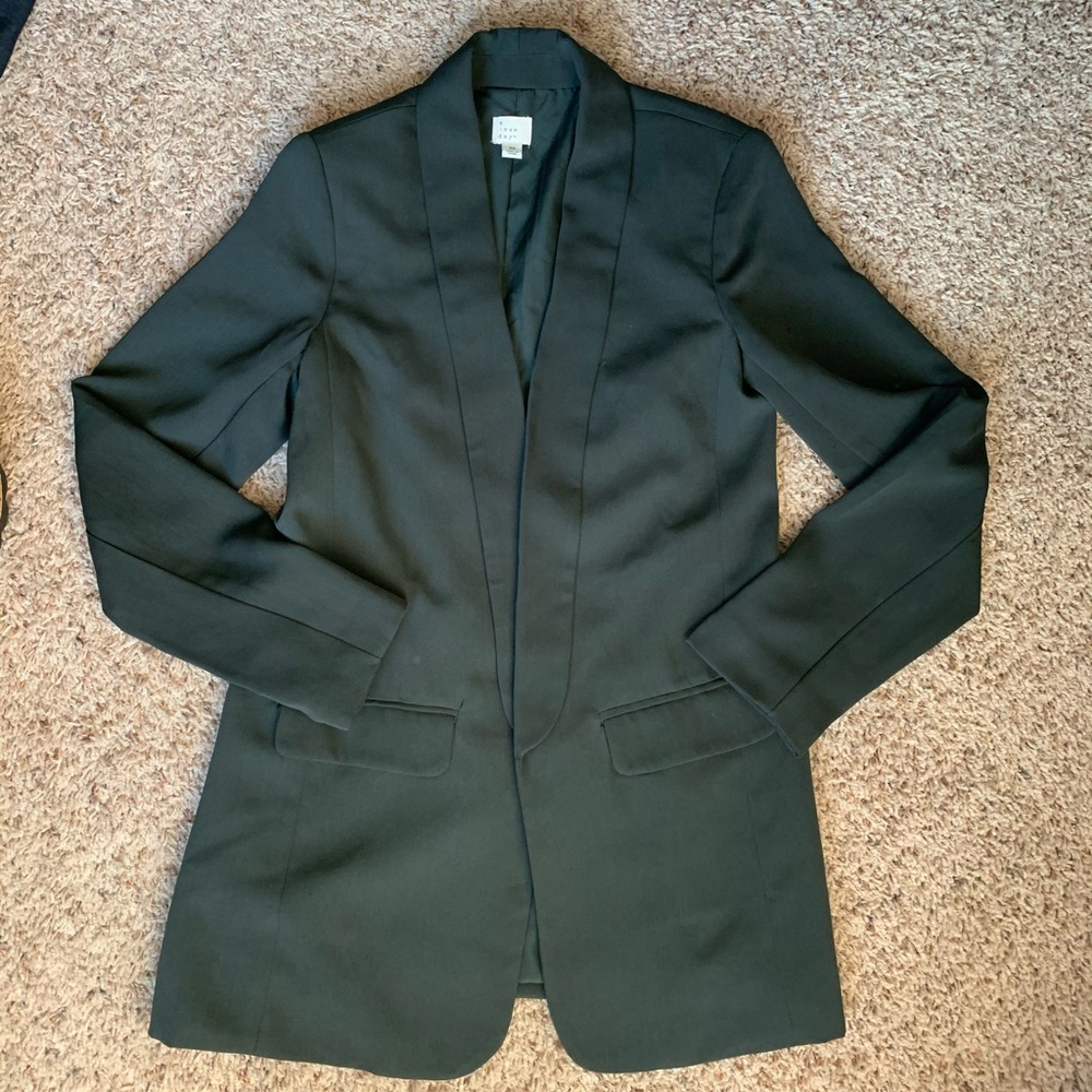 Dark Green Boyfriend Blazer